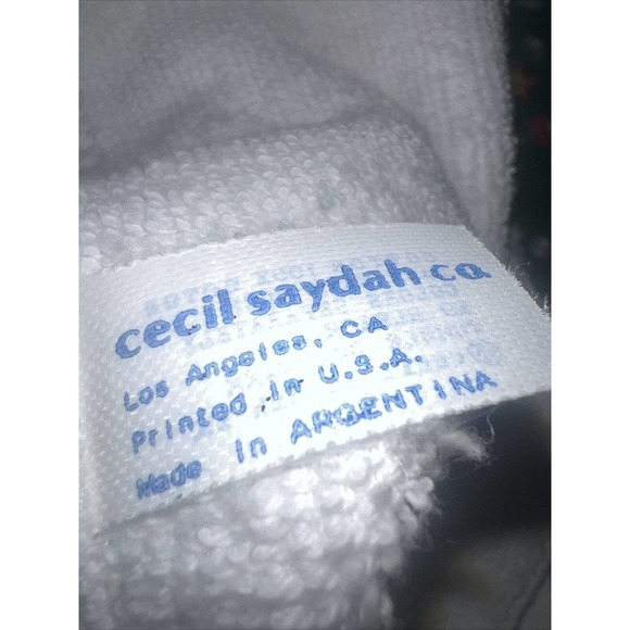 Vtg Christmas Kitchen Dish Towels Christmas Tree & Toys Cecil Saydah Lot of 2 - Picture 6 of 6